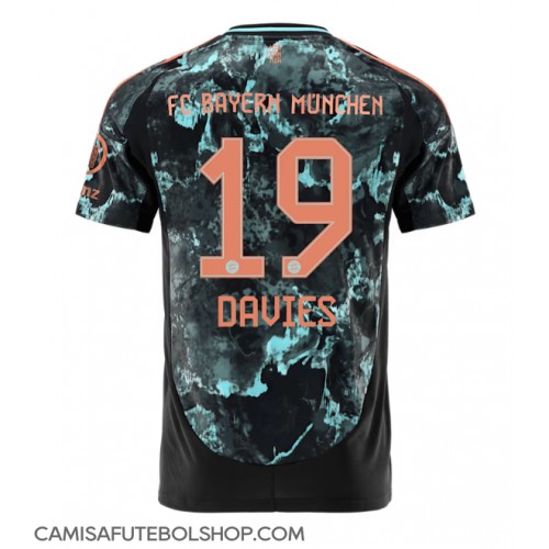 Camisa de time de futebol Bayern Munich Alphonso Davies #19 Replicas 2º Equipamento 2024-25 Manga Curta